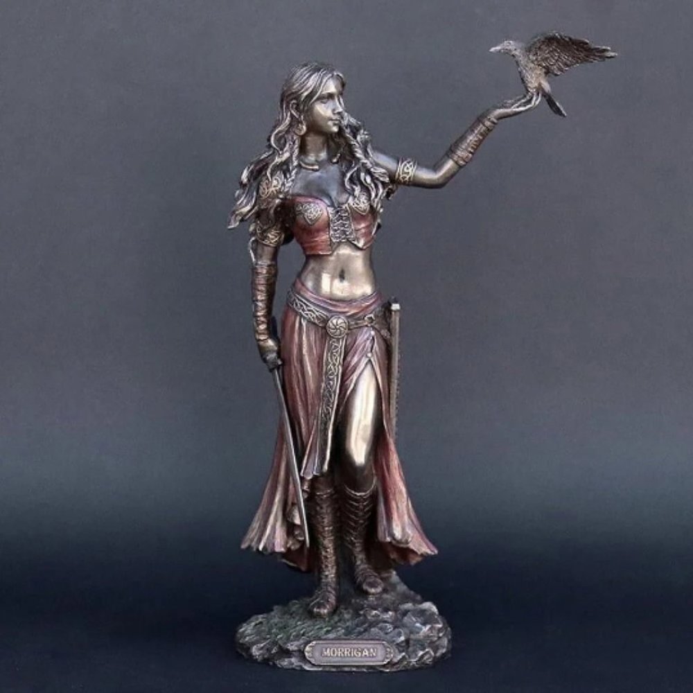 - Morrigan The Celtic Goddess of Battle Bronze Statue  plus Bonus Aroma Oil